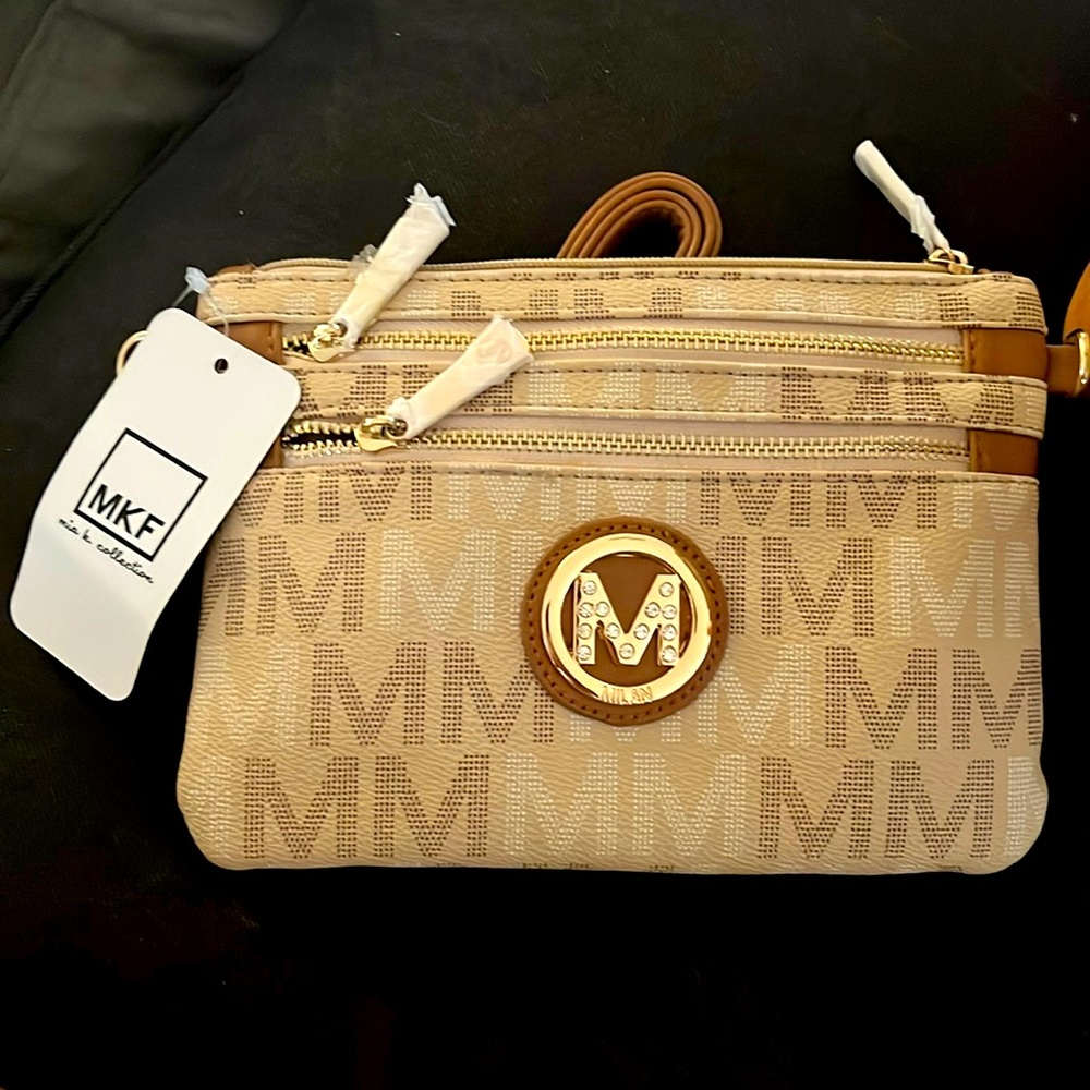 Mia K. Collection- tan bag